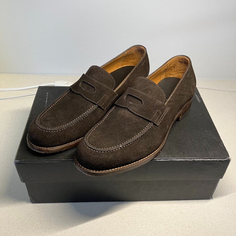 Beckett Simonon Roy Suede Loafers - Size 9US - Brown - Worn Twice